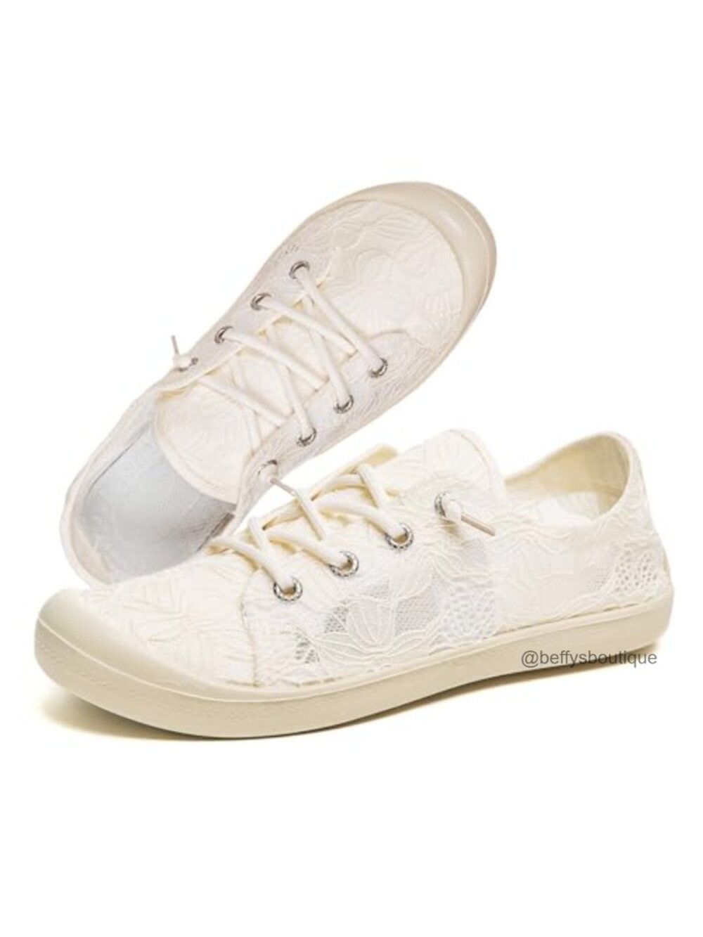Women's Lace Sneakers with Arch Support & Anti-Slip Rubber Outsole